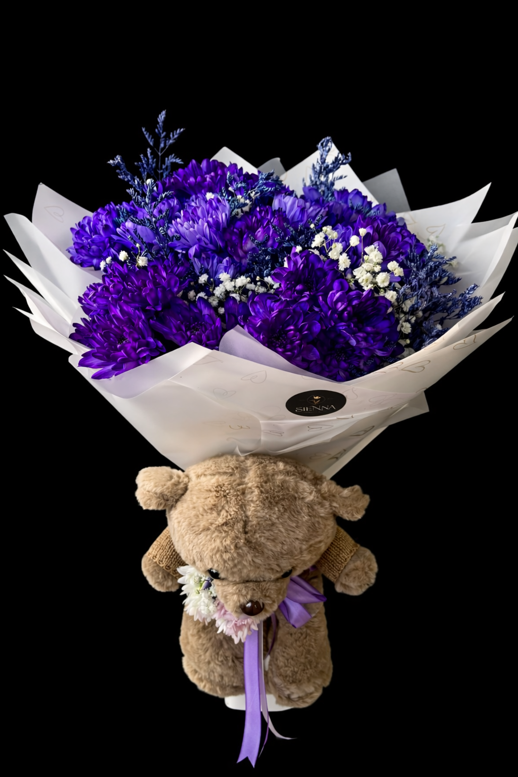 Kraliyet Mor Papatya Buketi 