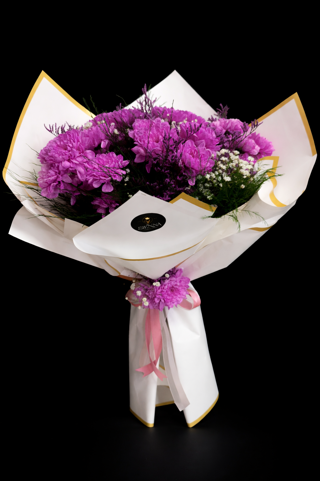 Asil Pembe Krizantem Buketi 